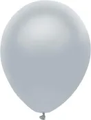 12" Silver Latex Balloons (10)