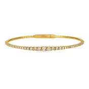 14kt 1.25cts Diamond Gradient Flex Bracelet B5858Y