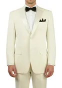 (36R) Regular Fit 2 Piece Tuxedo in Ivory