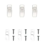 aquafolio set of 3 small hooks with screw-in bracket