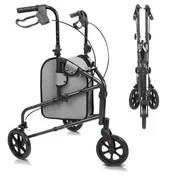 3 Wheel Rollator-MOB1026BLK