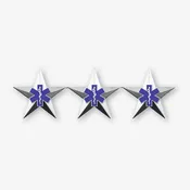 Emergency Medical Services Three Star Rank Insignia - Pair