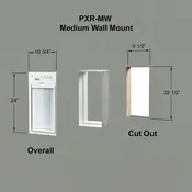 Aluminum Wall Tunnel for Power Pet Roll Up Medium Door