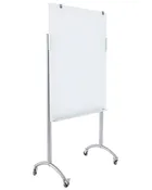Clarity™  Glass Mobile Presentation White Board Easel