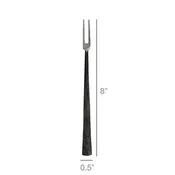 Aero Cocktail Fork, Stainless & Black Zinc - Lrg