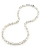 6.5-7.0mm Japanese Akoya White Pearl Necklace - AAA Quality