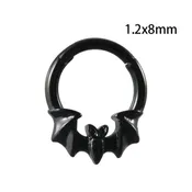 16G Four Layer Bat Flame Nose Cuff