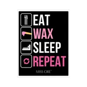 Eat- Wax- Sleep- Repeat Wax -  Warmer Magnet - 3" x 1.87"