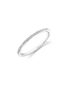 0.08CT Diamond Band 14K White Gold