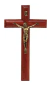 9″ Crucifix Maple Stain