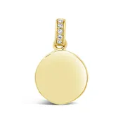 0.02ct 14k Yellow Gold Diamond Pendant