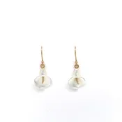 14KY E Lg White MOP Cala Lily