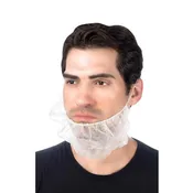 18" Beard Cover White - 1000/Case