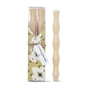 12" Sculpted Taper Candles (Set of 2)