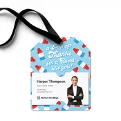 A Pop Of Thanks For A Client Like You! | Gift Tags