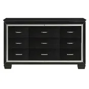 Homelegance Allura Dresser in Black 1916BK-5