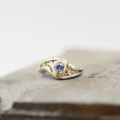 Montana Sapphire and Diamond Ring
