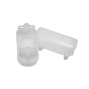 1-1/2" x 3/4" Domed Chair Leg Insert | White | Item 30-629