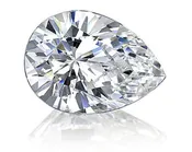 0.54 Carat Natural Diamond Pear Shape G Color I1 Clarity