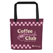 Coffee Break Club Tote Bag - Pink