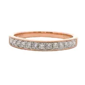 14K Rose Gold - Diamond Band - 23860