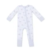 Angel Dear Airplane Stripe Convertible Bamboo Romper