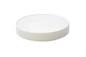 110-400 White PP Matte Top Fine Ribbed Pressure Sensitive Lined Cap