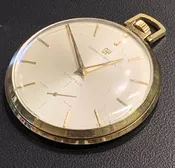 14k Gold Girard Perregaux Open Face Pocket Watch for Tiffany & Co. Size 18