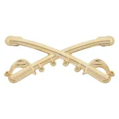 Army Cavalry Cross Sabers Cap Device
