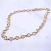 14kt Yellow Gold 2.32ctw Diamond Bubble Bracelet