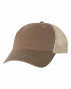 Richardson Men’s Driftwood Trucker Cap Soft Mesh Back in Khaki
