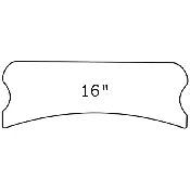 16-inch Radius Sanding Blocks for Unfretted Guitar Fingerboards