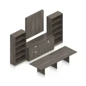 144" Rectangular Conference Table Set