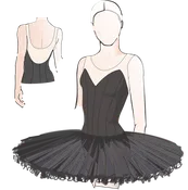 #6006 Stretch Tutu Mesh Top