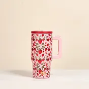 20 oz Lifestyle Flip Straw Tumbler - Strawberry Fields