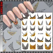 NAIL STICKER French Line Leopard Print #JO-2268