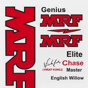 2D MRF Stickers for Tape Ball Cricket Bats | Premium Bat Stickers