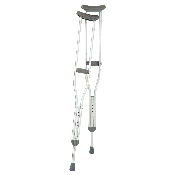 Aluminum Push Button Crutches