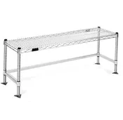 14″ x 36″ x 18″ Wire Stainless Steel Gowning Bench