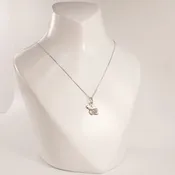 10KWG KU Jayhawk Necklace