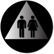 ADA and California Title 24 Compliant Unisex Bathroom Door Sign