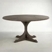 Adams Round Dining Table - Dark