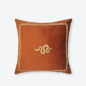 Amber Snake Cushion Cover