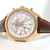 Breitling Bentley B05 Unitime White Dial Chronograph Solid 18kt Rose Gold RB0521
