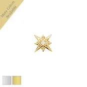 14kt Compass Star w/ Prong Set Opal Top