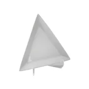 10″ White Triangle Plate