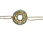 Beaded Crystal Circle Bracelet