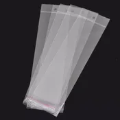 100 Large Hanging Resealable Self-Sealing Bags, usable space 21.5x7cm (8-1/2″ x 2-3/4″) – bag0011