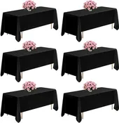 Black Linen, Tablecloths for Rectangle Tables