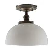 10" Opal Dome Flush Mount Ceiling Fixture — Yankee Barn Lighting
